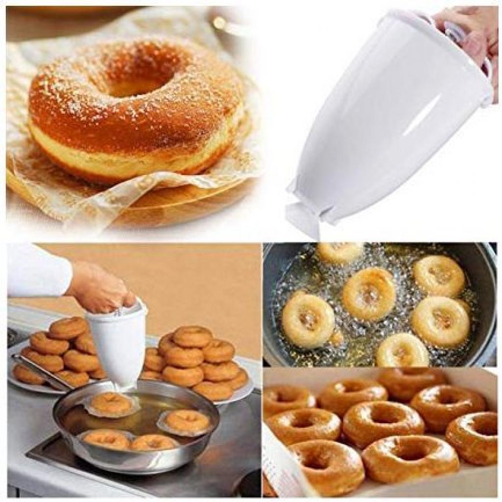 Plastic Donut Maker Machine - White