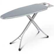 48*15 Inches Foldable Ironing Board With Aluminum Stands-Grey