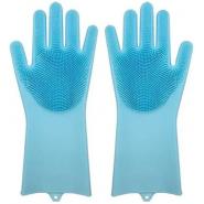 1 Pair Of Bathroom And Kitchen Silicone Cleaning Hand Gloves -Purple Kitchen Accessories TilyExpress 3