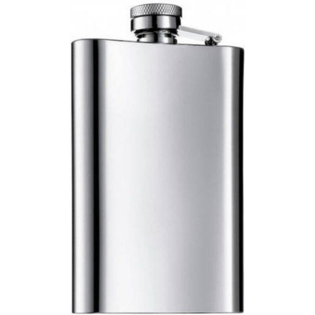 62 oz Stainless Steel Whisky Hip Flask Bottle With Bag -Silver