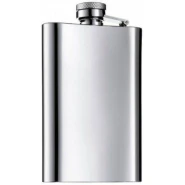 62 oz Stainless Steel Whisky Hip Flask Bottle With Bag -Silver