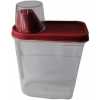 2.8 Litre Plastic Food Storage Grains Cereal Container Bin, Maroon