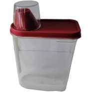 2.8 Litre Plastic Food Storage Grains Cereal Container Bin, Maroon