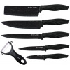 Loewe 6 Pieces Of Kitchen Non-Stick Coating Knife Set -Black