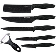 Loewe 6 Pieces Of Kitchen Non-Stick Coating Knife Set -Black Cutlery & Knife Accessories TilyExpress 2