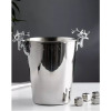 5L Champagne Wine Ice Bucket Stainless Steel With Deer Head Handles-Silver