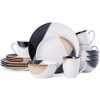 16 Piece Partial Design Plates, Cups, Bowls Dinner Set – Multi colour Dinnerware Sets TilyExpress
