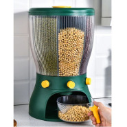 4 Grid Rotating Cereal Food Rice Bucket Storage Dispenser Box Organizer -White Food Savers & Storage Containers TilyExpress 13