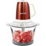 AVINAS 2L Multi-functional Glass Bowl Electric Meat Mincer Chopper Grinder -Brown