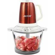 AVINAS 2L Multi-functional Glass Bowl Electric Meat Mincer Chopper Grinder -Brown