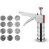 Royalford Cookie Press - Biscuit Making, 12 Sturdy Discs In Fun Shapes- Silver