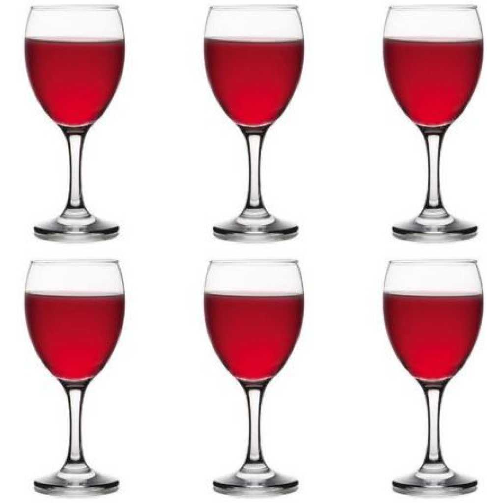 6 Pieces Of 300ml Juice, Wine Glasses - Colorless