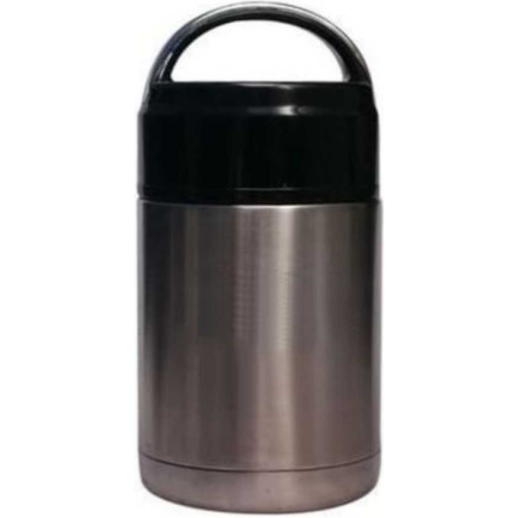 Always 800ml Vacuum Insulated Thermo Food Flask, Lunch Box Storage Warmer-Silver