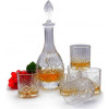 6 Piece Glasses And 1Piece Cocktail Whisky Decanter - Colourless