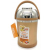 2.5 Litre Stainless Steel Food Flask Storage Lunch Box Container-Brown