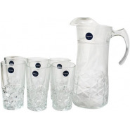 Luminarc 6 Pieces Of Juice Glasses And 1Piece Jug Water Set Cups-Colorless Glassware & Drinkware TilyExpress 2