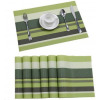 6 Pieces Of Placemats Table Mats With a Runner – Green Tabletop Accessories TilyExpress