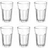 Luminarc 6 Pieces Of Water Juice Glasses Cups Drinkware -Colorless