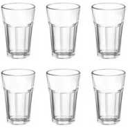 Luminarc 6 Pieces Of Water Juice Glasses Cups Drinkware -Colorless