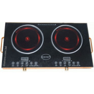 Silver Crest 2 Burner Infrared Cooker Hot Plate Stove -Black