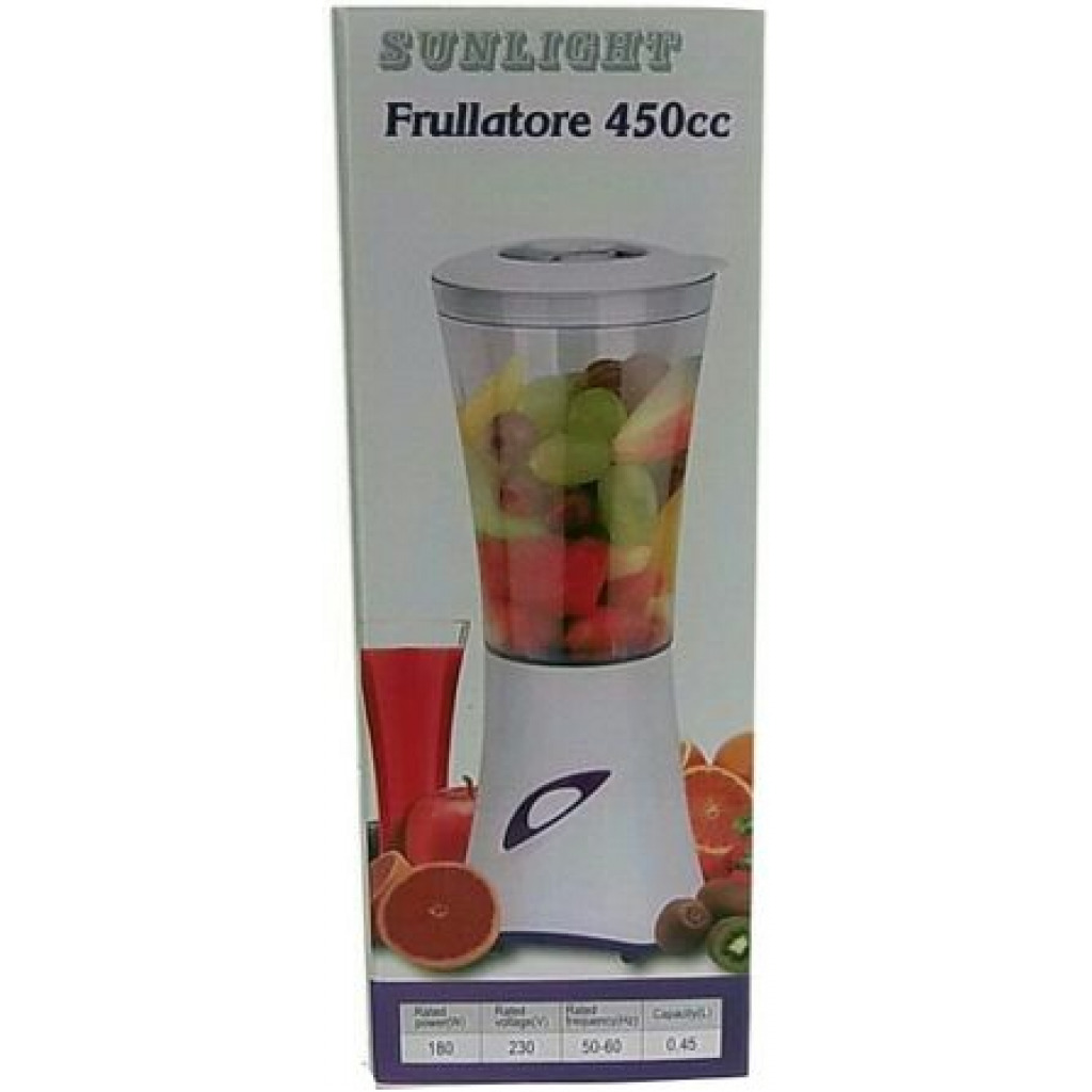 Portable 450ml Super Blender Juicer Extractor Mixer Food Processor- White