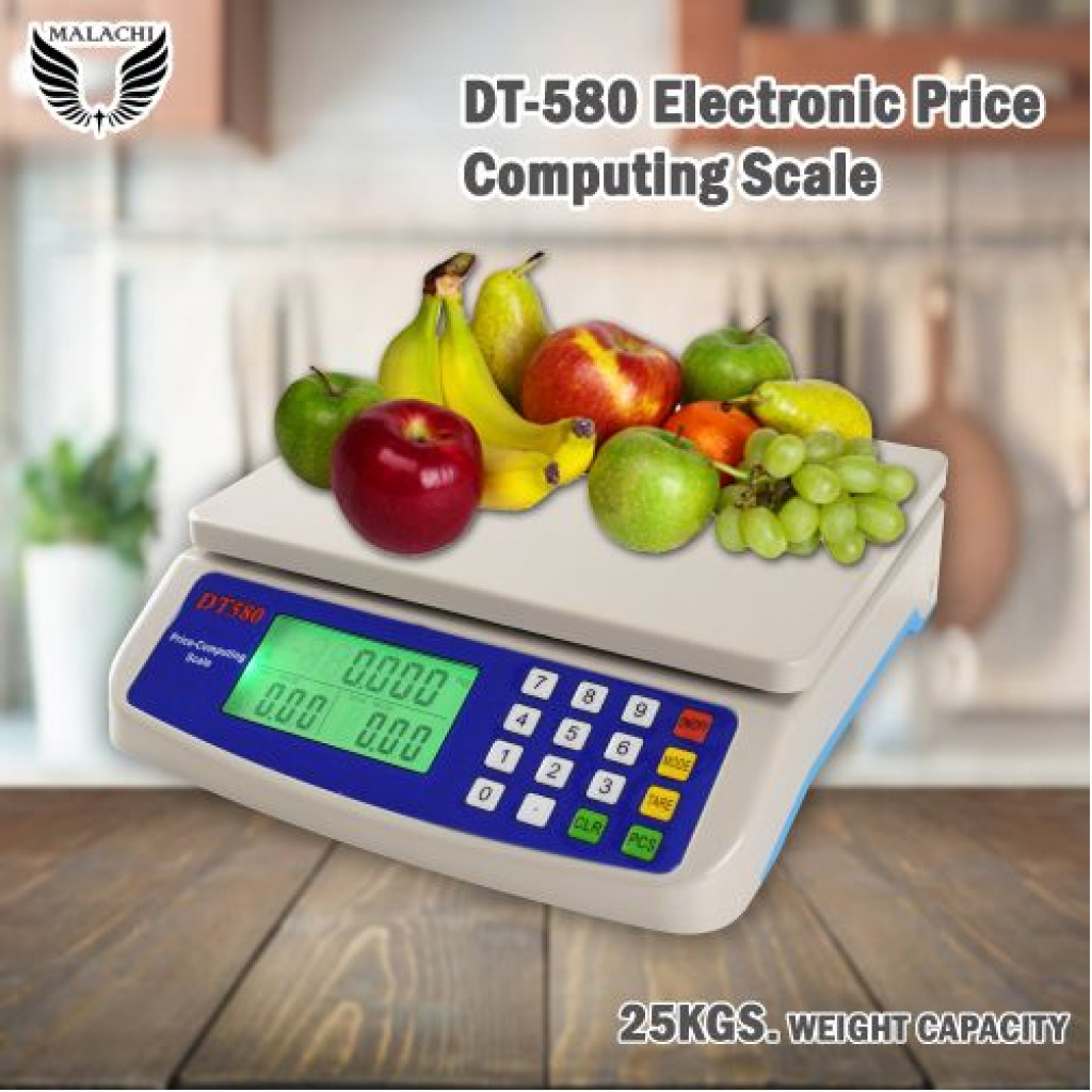 30kg Electronic Mini Digital Price Computing Weighing Scale LCD Display- White