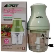 AVINAS Baby Supplementary Food Processor Juicer Mini Blender Meat Grinder- Green