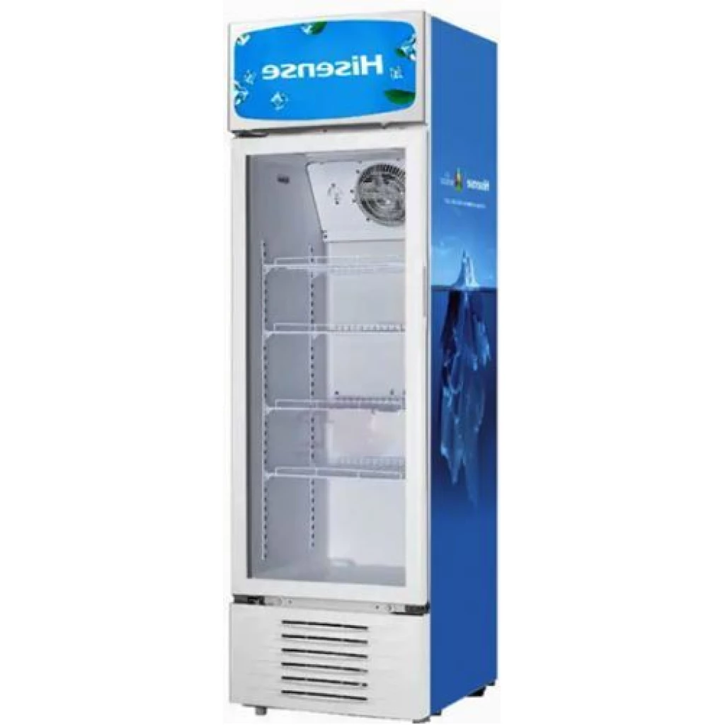Hisense 370 Litre Single Door Display Cooler | FL-37FC; Vertical Display Chiller, Single Showcase Display Refrigerator