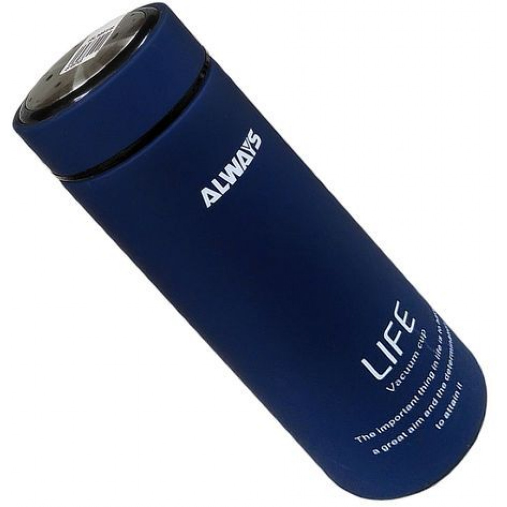 450mls Always Life Slim And Quality Vacuum Bottle - Blue