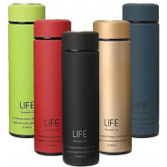 Life Stainless Steel Tea Water Coffee Flask Vacuum Bottle, 450ml - Red