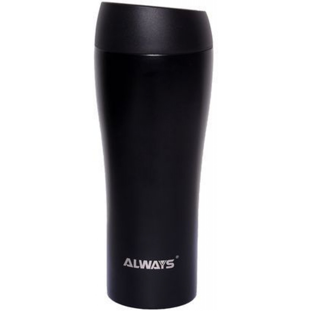 Always Stainless Steel Travel Mug, 450ml - Black