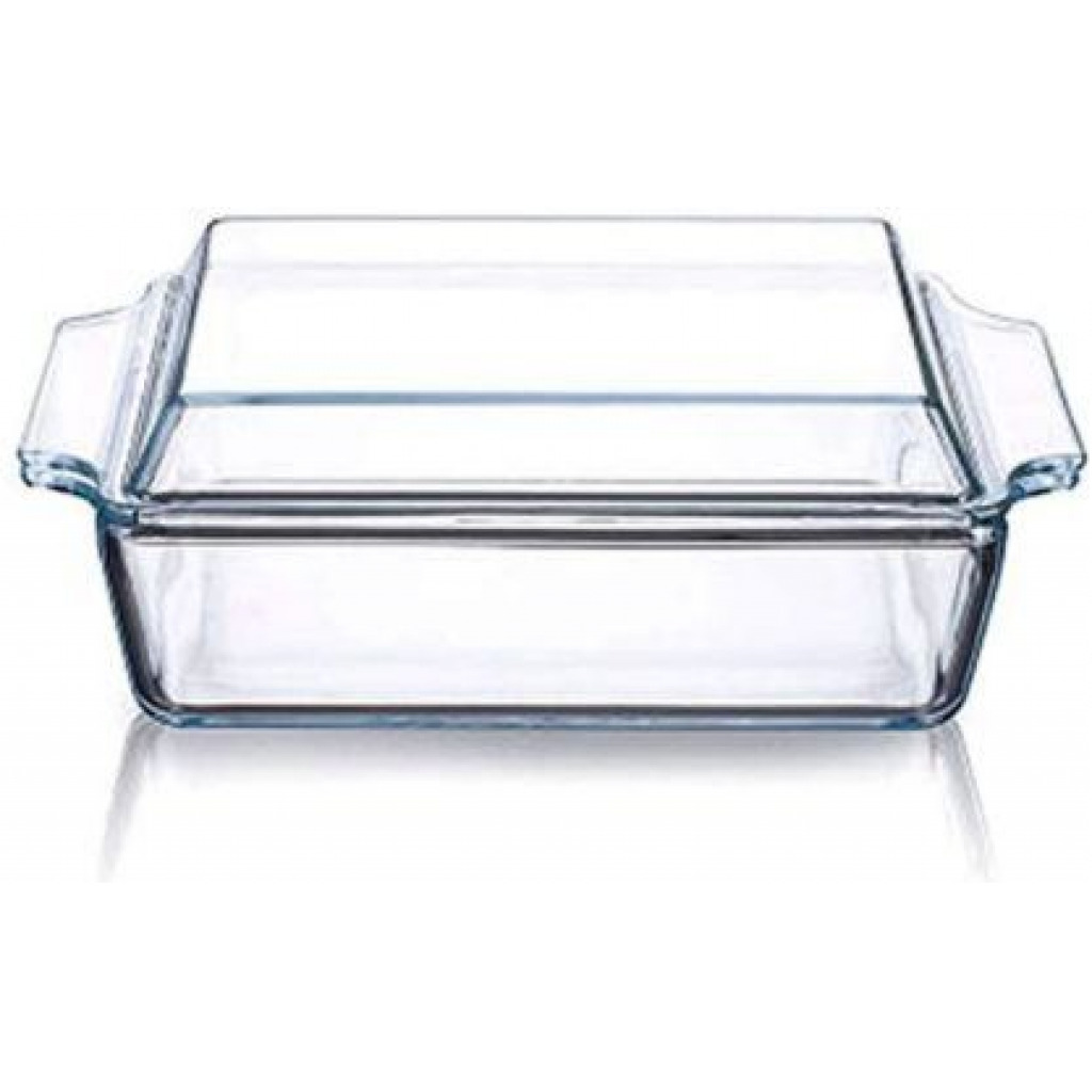 3 Piece Rectangle Glass Bakeware Dishes Microwave Oven Bowls With Lids – Colorless Bakeware Sets TilyExpress 6