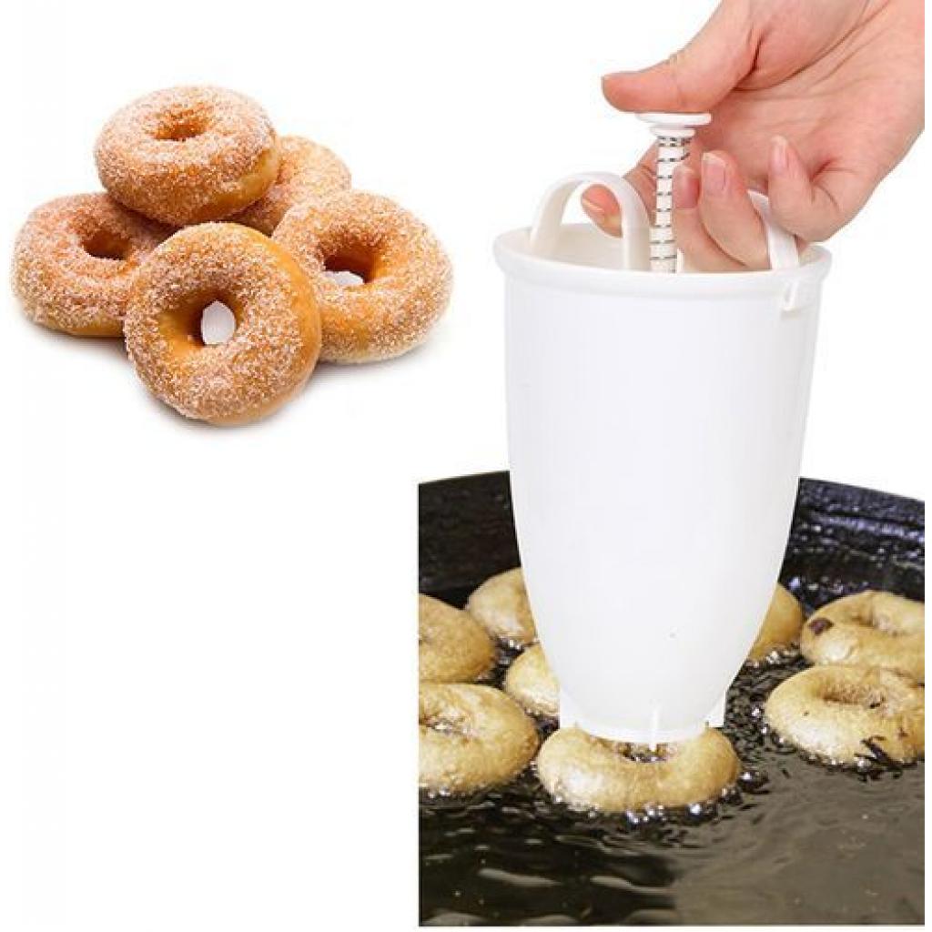 Plastic Donut Maker Machine - White