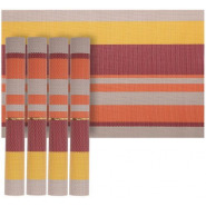 6 Pieces Of Placemats Table Mats-Orange