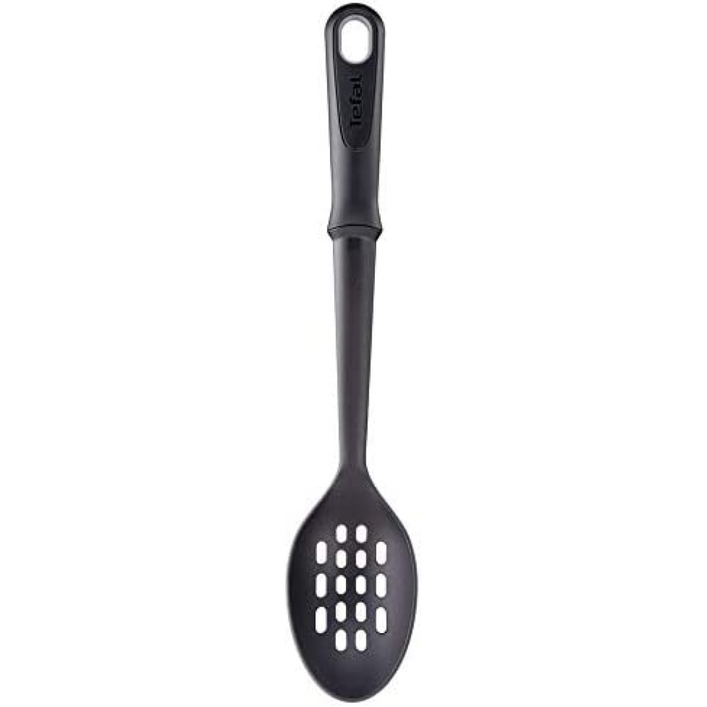 TEFAL Comfort Slotted Spoon, Kitchen Tool, Black, Plastic / Nylon, K1291014