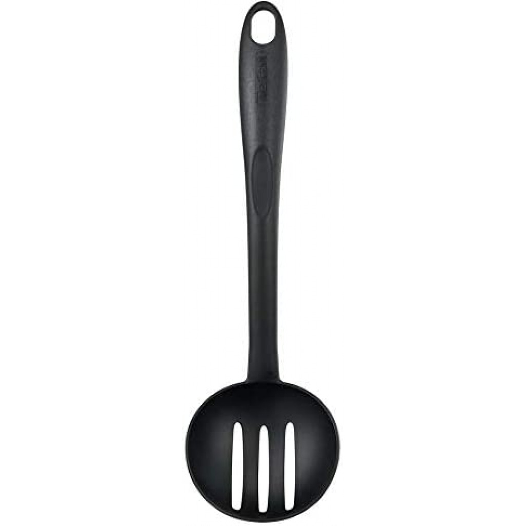 TEFAL Bienvenue Slotted Spoon, Black, Plastic, 2744512