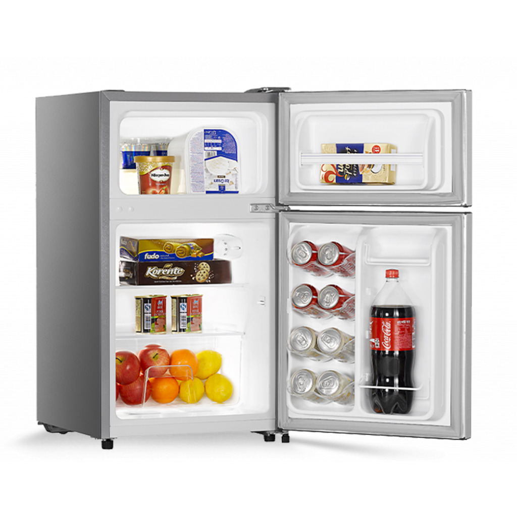 Hisense 120 - Litres Double Door Fridge RD-12DR; (Defrost) 120L Refrigerator - Silver