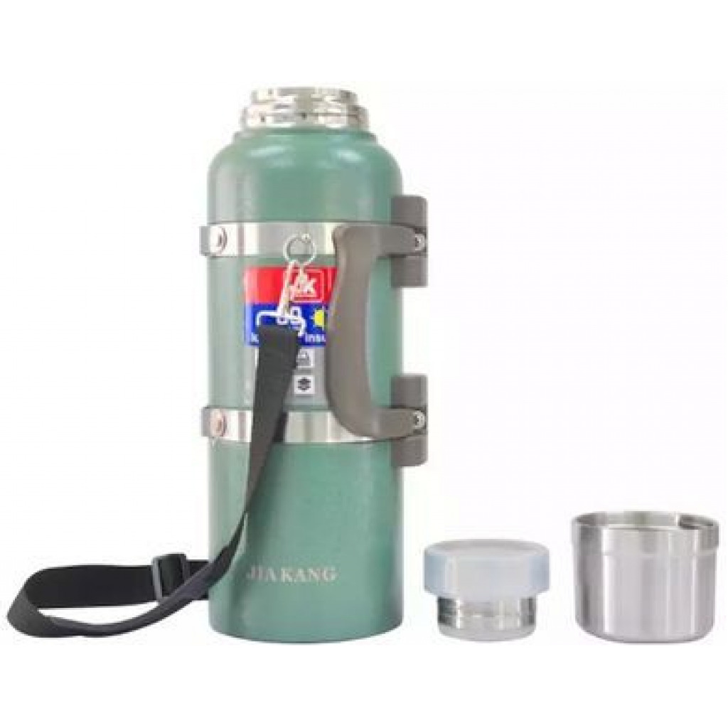 JK Hot & Cold Stainless Steel Vacuum Insulated 4L, 72 Hour Flask, Green