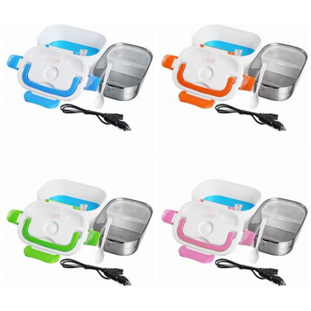 Portable Electric Lunch Box Car Food Warmer- Color May Vary