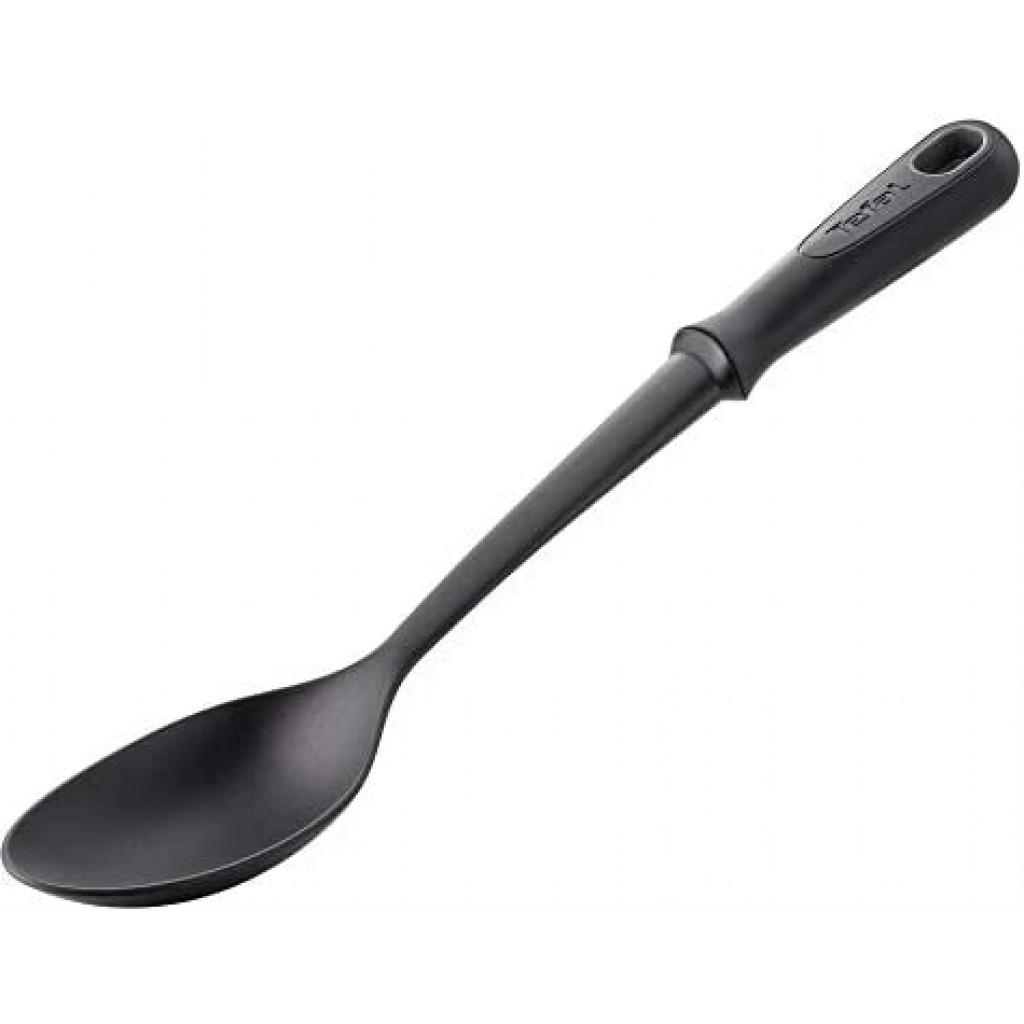 TEFAL Comfort Spoon, Kitchen Tool, Black, Plastic / Nylon, K1290114 1 TEFAL Comfort Spoon, Kitchen Tool, Black, Plastic / Nylon, K1290114