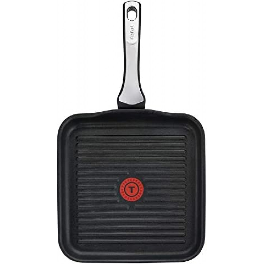 TEFAL Expertise 26x26 cm Grillpan, Black, Aluminium, C6204072 ( All Heat Sources including Induction)