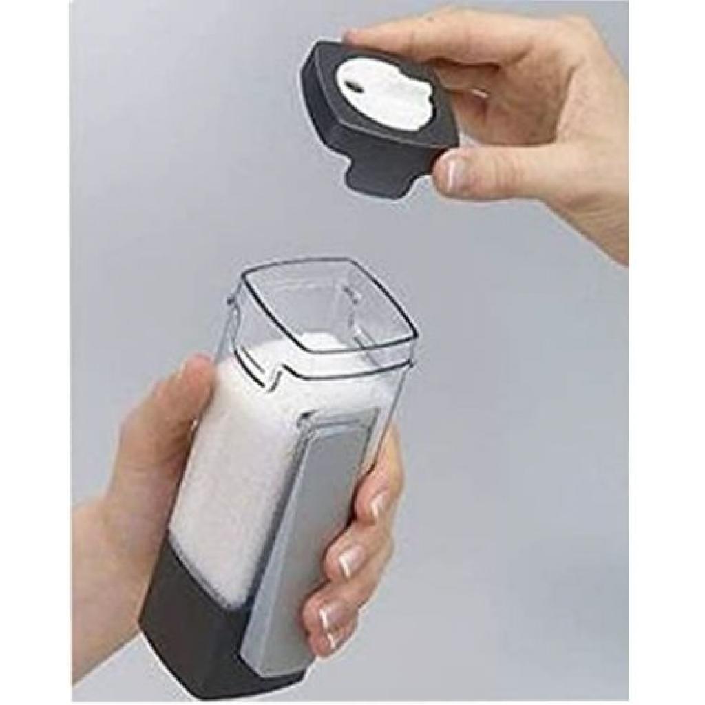 Portion Pro Kitchen Table Dash Salt Sugar Spice Spoon Dispenser -Black Salt Shakers TilyExpress 2