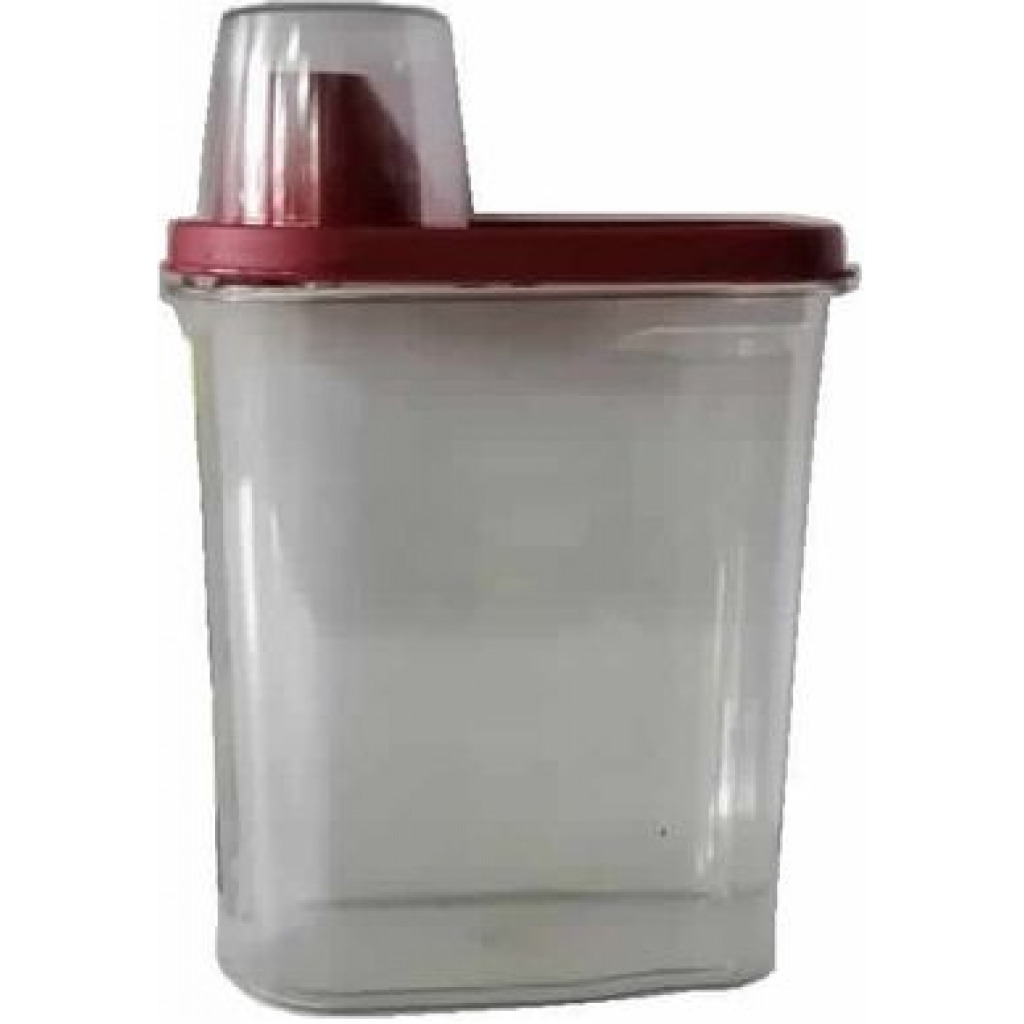 2.8 Litre Plastic Food Storage Grains Cereal Container Bin, Maroon Food Savers & Storage Containers TilyExpress 6