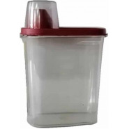 2.8 Litre Plastic Food Storage Grains Cereal Container Bin, Maroon