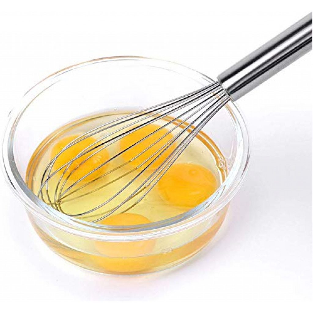 Stainless Steel Balloon Wire Whisk for Blending, Durable Whisks for Cooking, Kitchen Utensils Wire Whisk for Stirring Egg