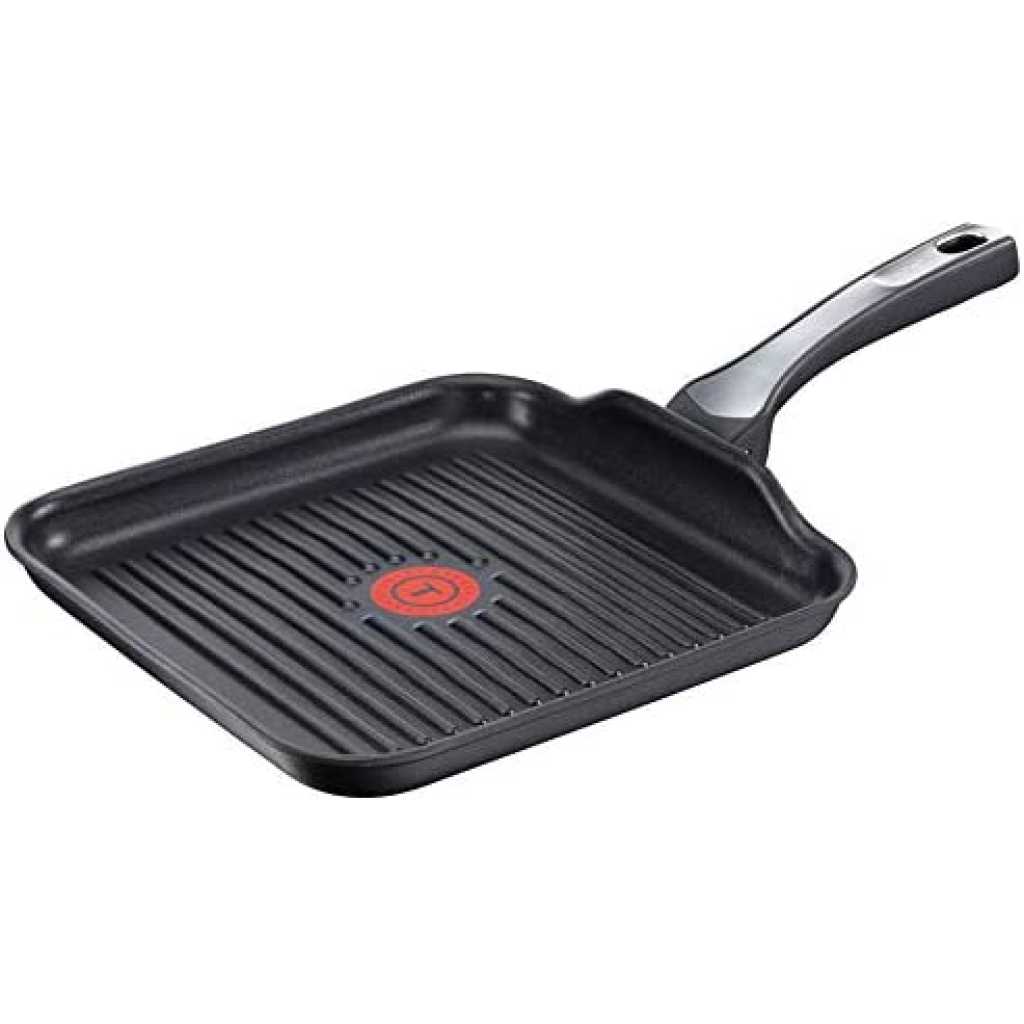 TEFAL Expertise 26x26 cm Grillpan, Black, Aluminium, C6204072 ( All Heat Sources including Induction)