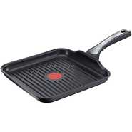 TEFAL Expertise 26x26 cm Grillpan, Black, Aluminium, C6204072 ( All Heat Sources including Induction)