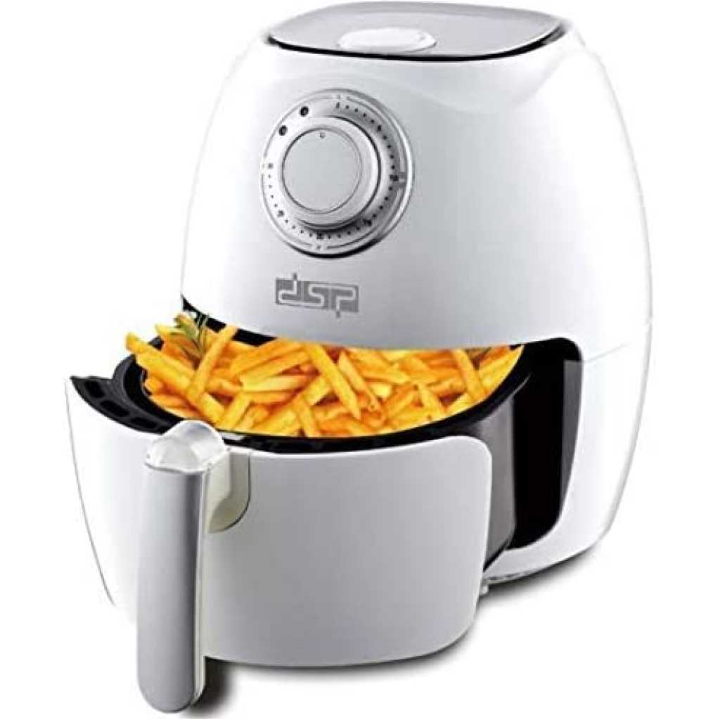 Dsp 5L Electric Hot Grill & Air Fryer In Oven Cooker -White.