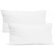 Set of 2 Rectangular Fibre Pillows - White