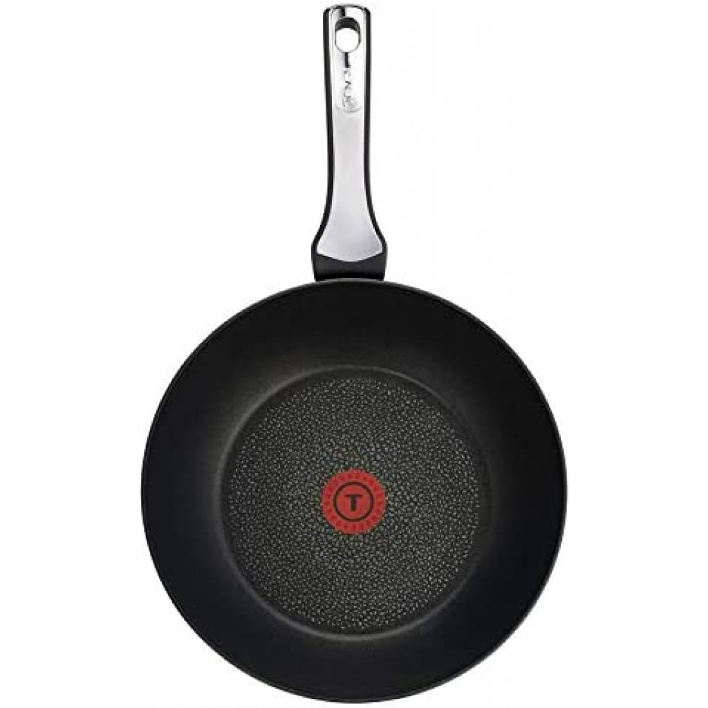 TEFAL Expertise Non-Stick 28 cm Wokpan, Black, Aluminium, C6201972 ( All Heat Sources including Induction)